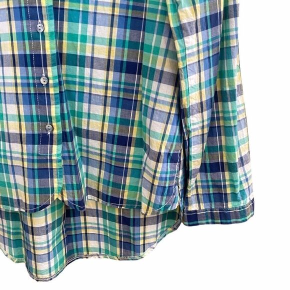 Love Notes Plaid Hi Low Button Down Shirt - Picture 3 of 6